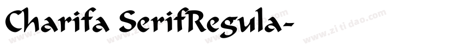 Charifa SerifRegula字体转换
